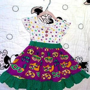 Eleanor Rose Eye Mask print dress